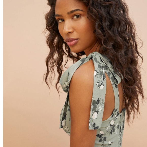 NWOT REFORMATION Twilight Dress SIZE 2 verde - Picture 4 of 14